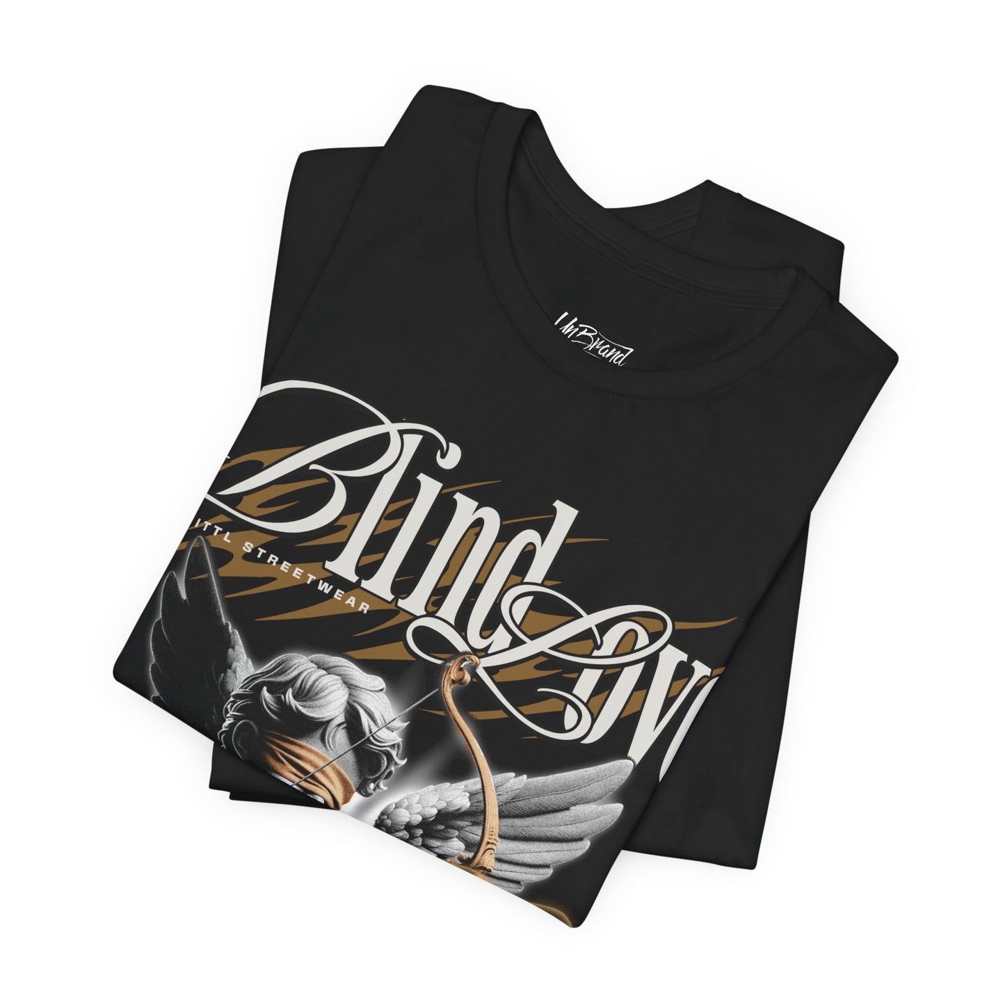 Blind Love cherub graphic T-Shirt | angel wing typography tee | UNISEX