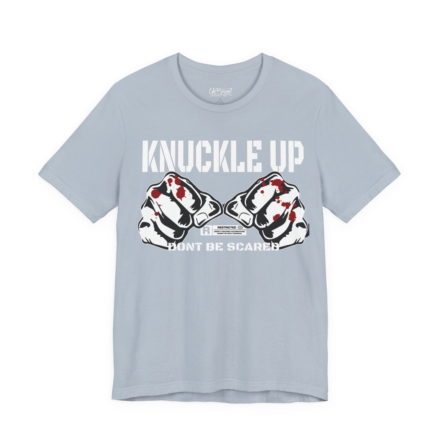 Knuckle Up fists graphic Tee | Don't Be Scared boxing design