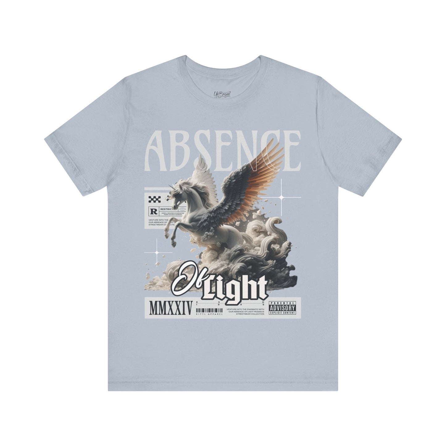 Pegasus Graphic Tee — 'Absence of Light' Vintage Mythic Horse T-Shirt