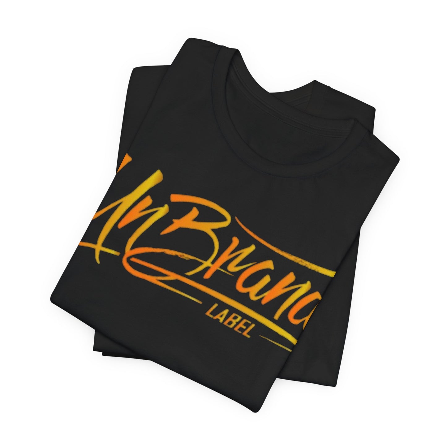 UnBrand Script Logo T-Shirt | Orange Brush Script Tee | Unisex