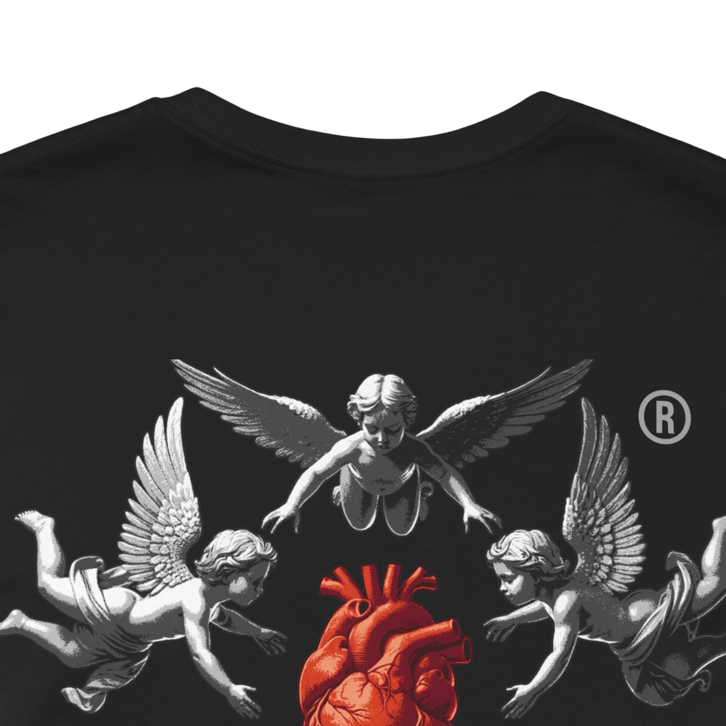 Heart on the front | Angel guard my heart on the back| graphic |Unisex