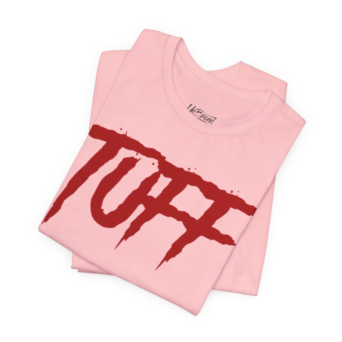 Tuff graphic tee | Bold red script logo t-shirt
