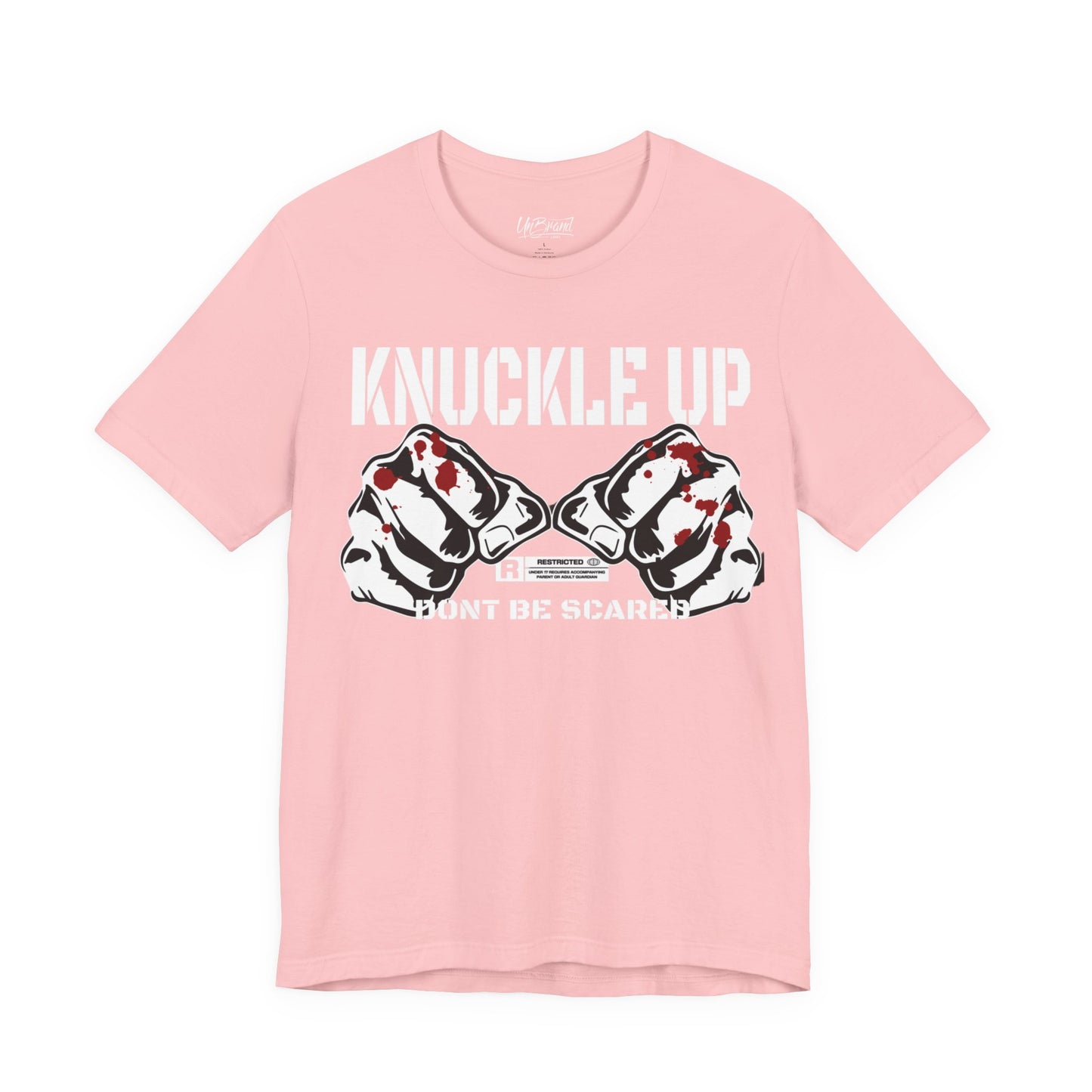 Knuckle Up fists graphic Tee | Don't Be Scared boxing design