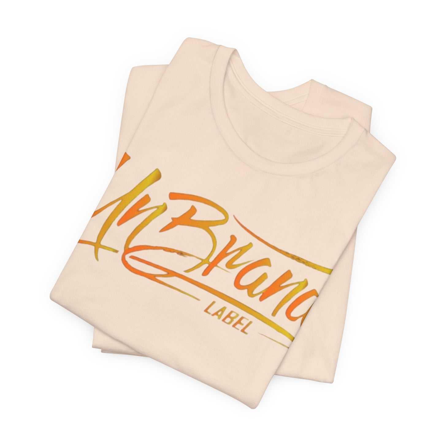 UnBrand Script Logo T-Shirt | Orange Brush Script Tee | Unisex