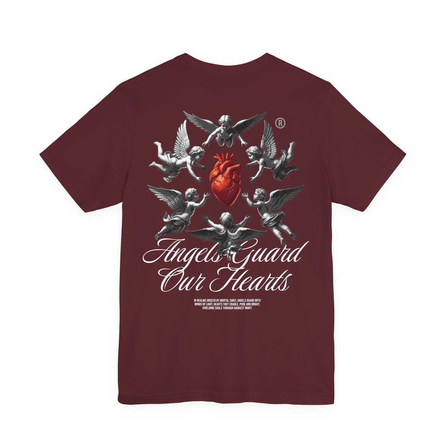 Heart on the front | Angel guard my heart on the back| graphic |Unisex