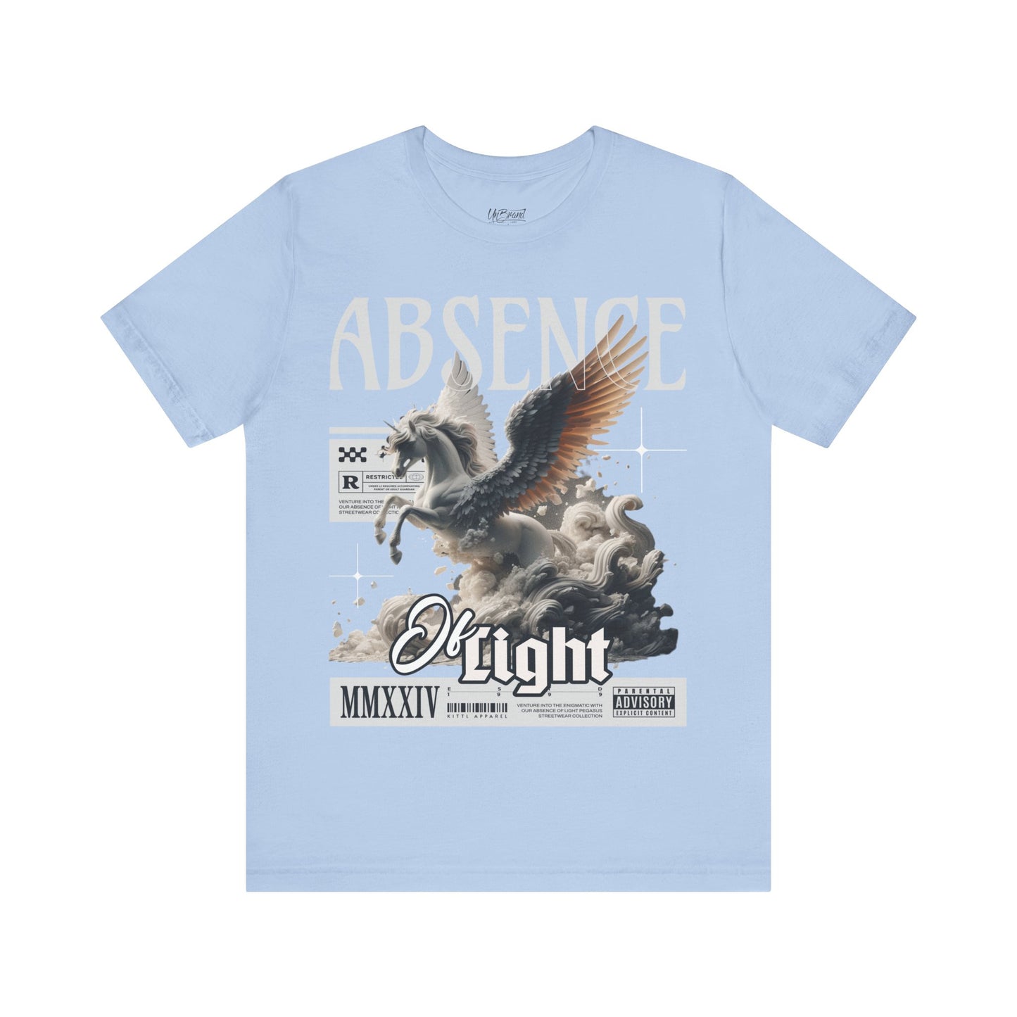 Pegasus Graphic Tee — 'Absence of Light' Vintage Mythic Horse T-Shirt