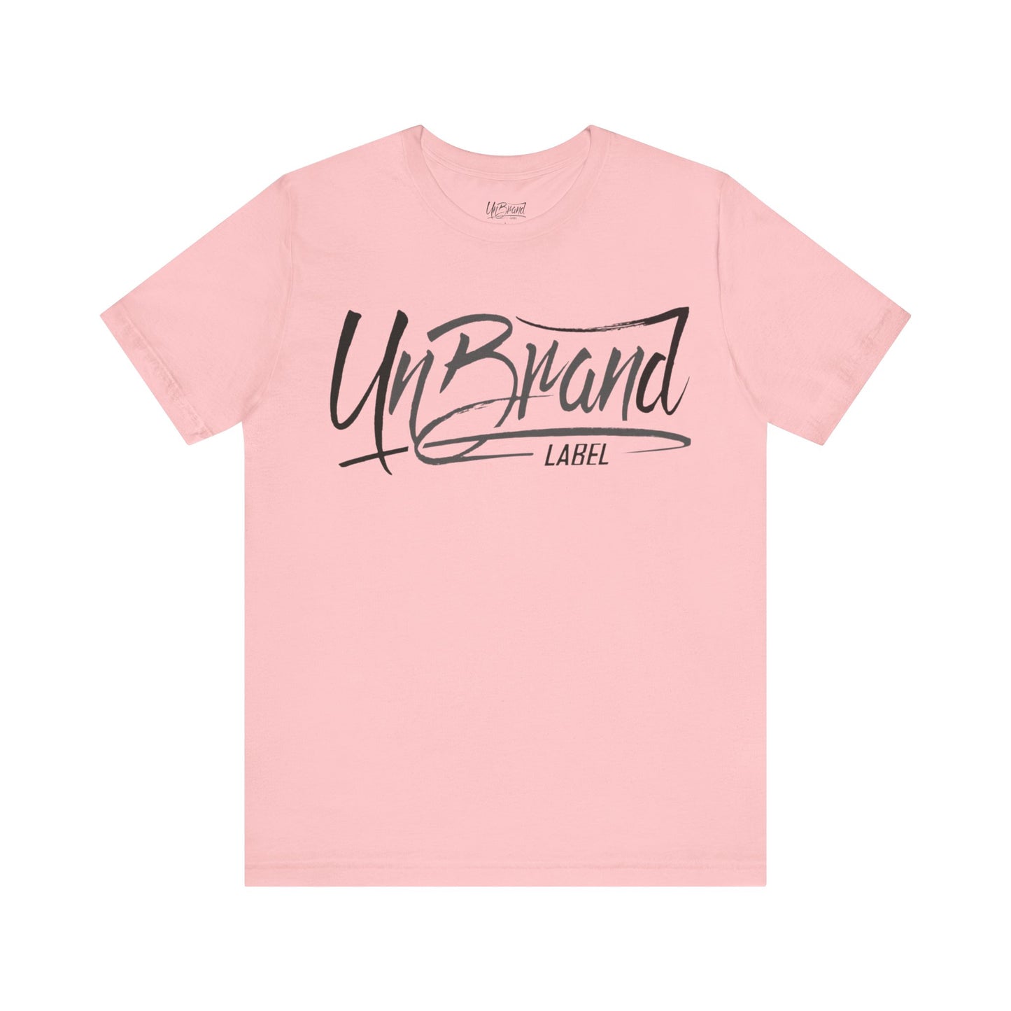 UnBrand Script Logo Tee | black, and gray lettering | UNISEX