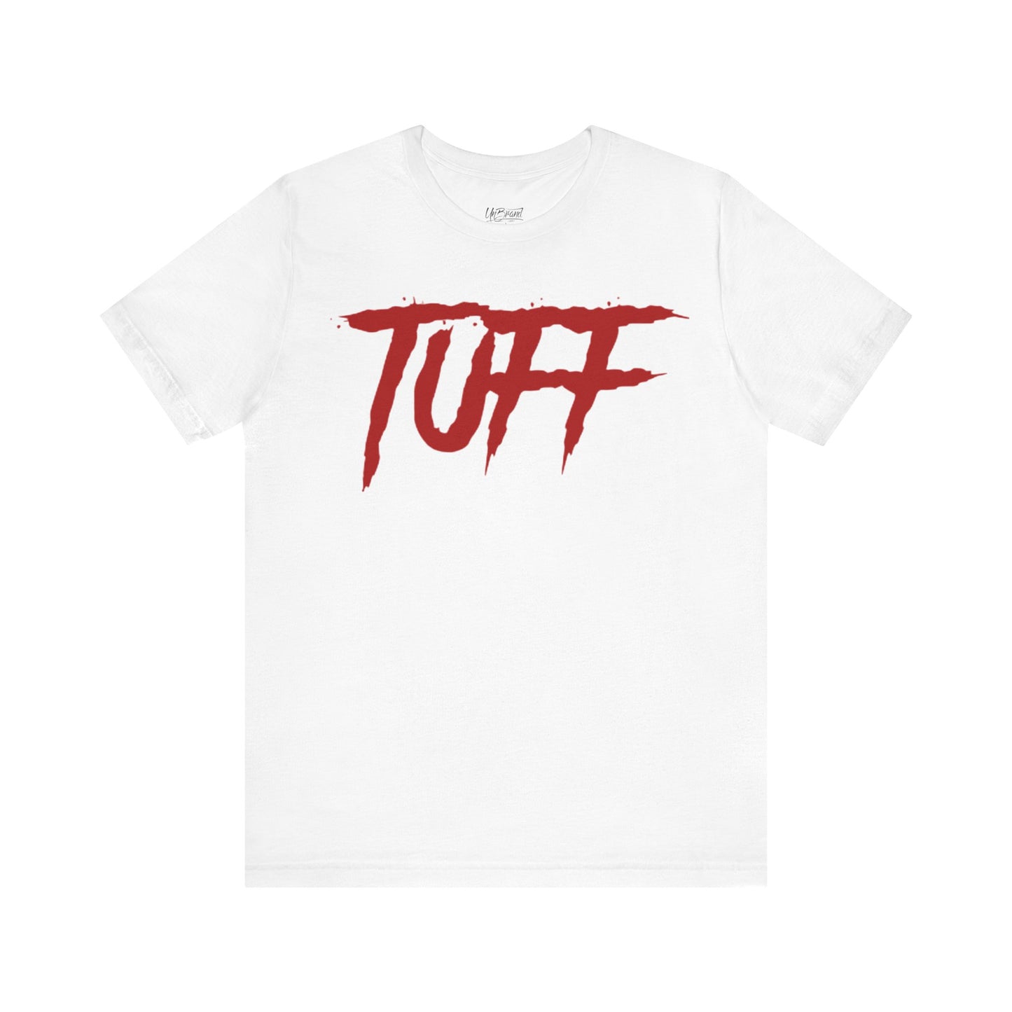Tuff graphic tee | Bold red script logo t-shirt
