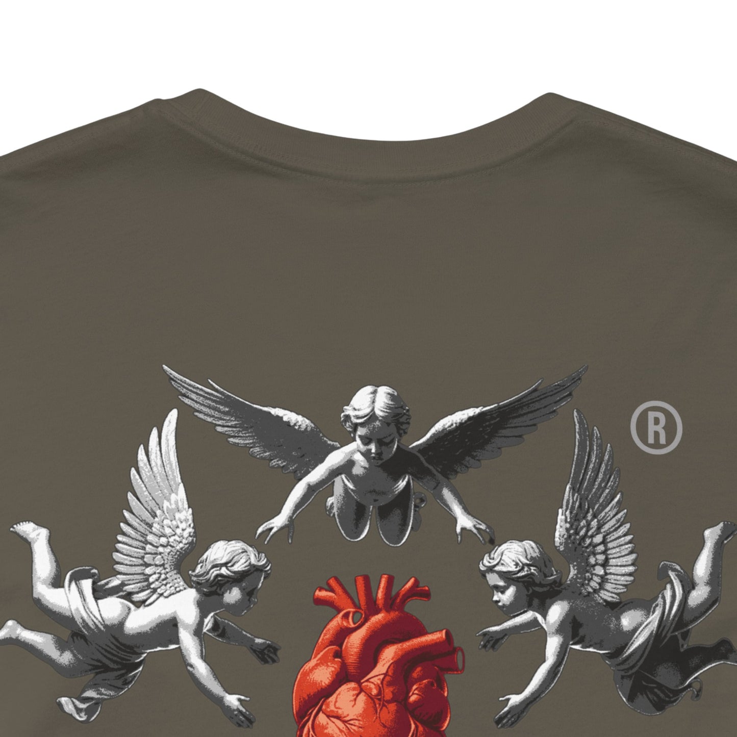 Heart on the front | Angel guard my heart on the back| graphic |Unisex
