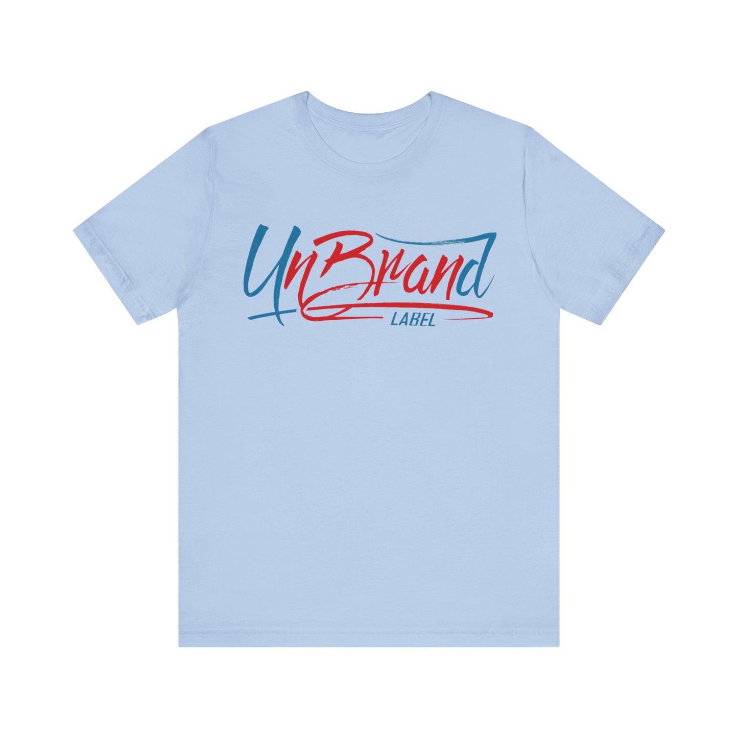UnBrand Label Graphic Tee — Retro Script Logo T‑Shirt