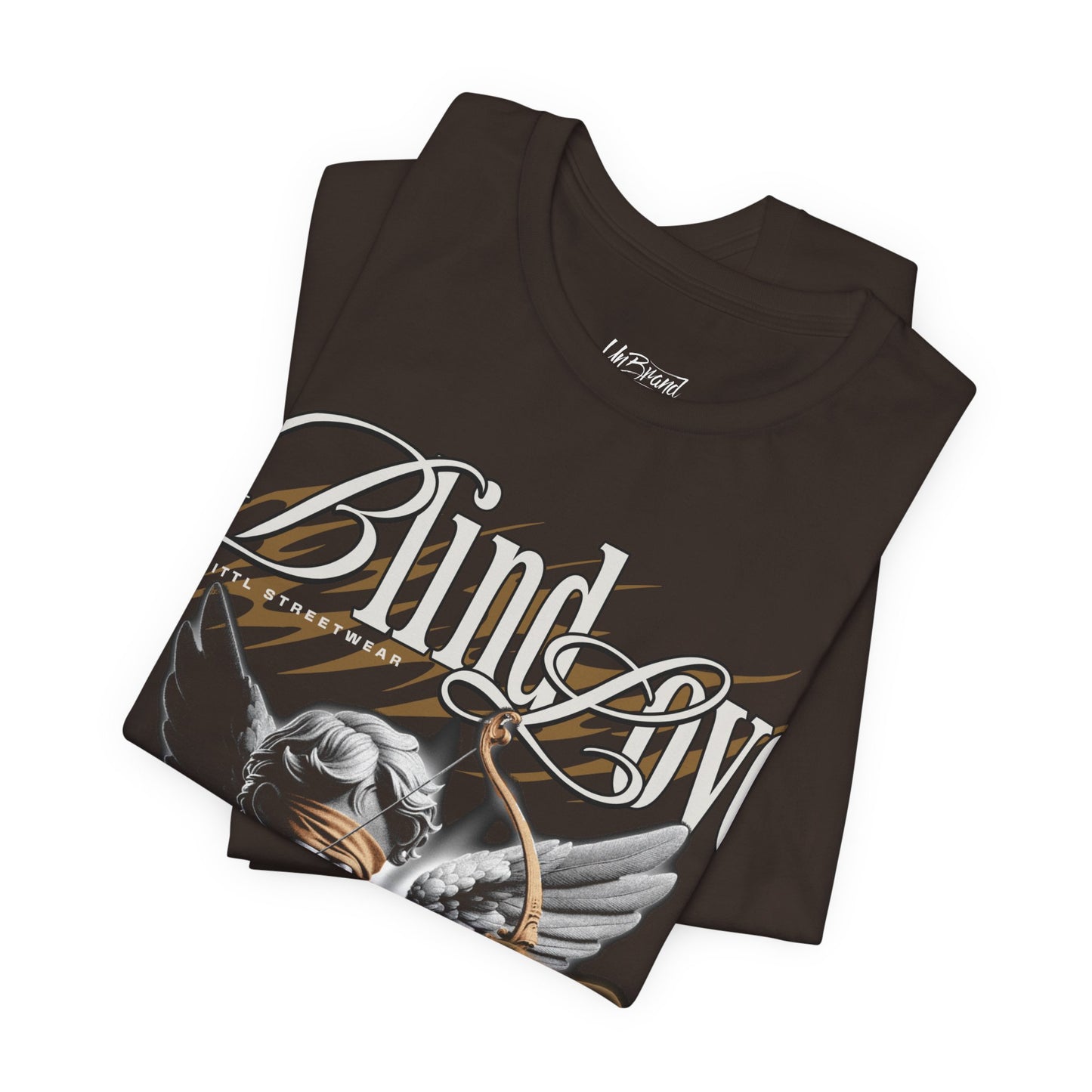 Blind Love cherub graphic T-Shirt | angel wing typography tee | UNISEX
