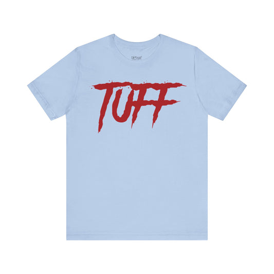 Tuff graphic tee | Bold red script logo t-shirt