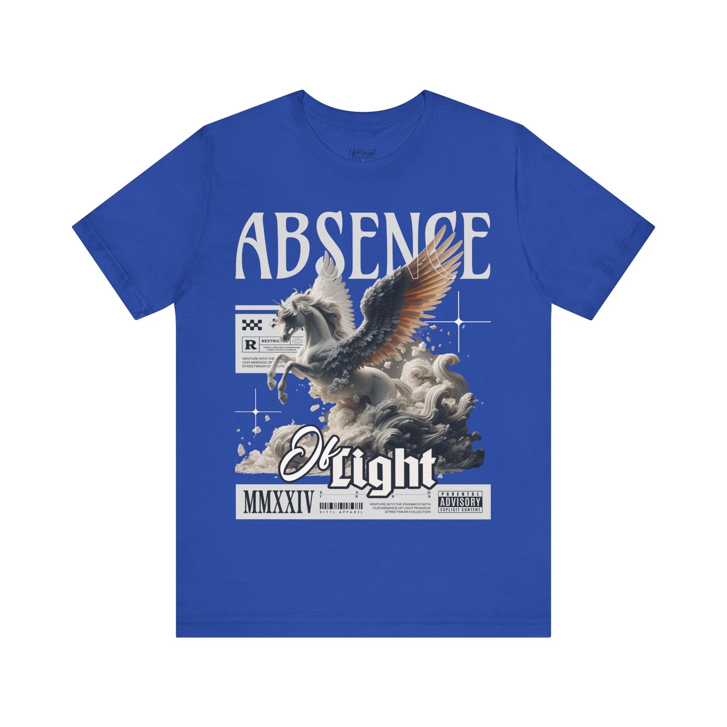 Pegasus Graphic Tee — 'Absence of Light' Vintage Mythic Horse T-Shirt