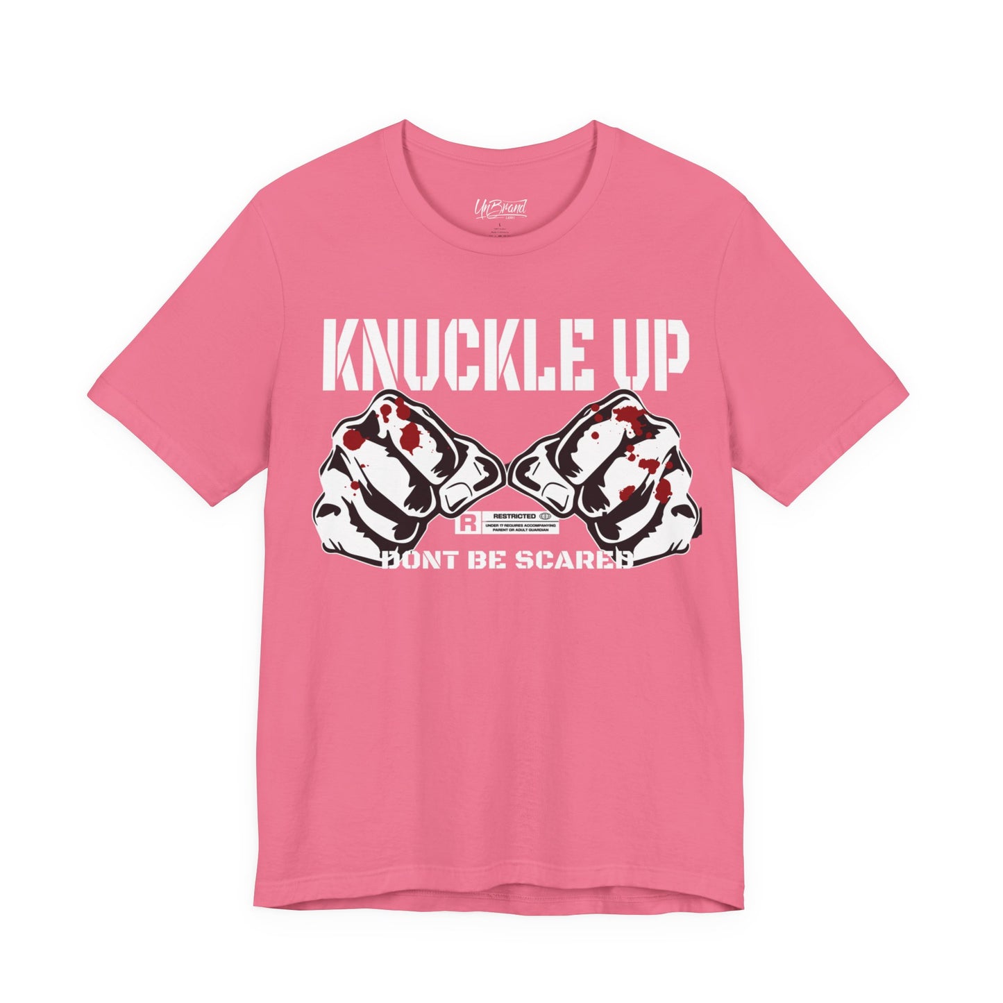 Knuckle Up fists graphic Tee | Don't Be Scared boxing design