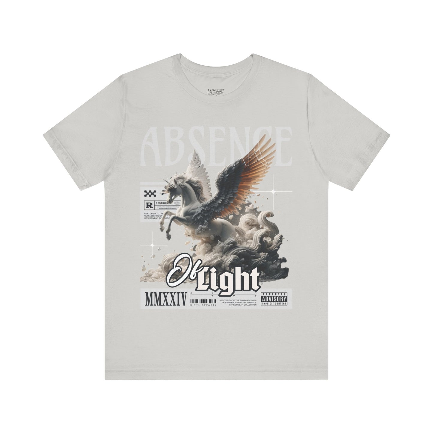 Pegasus Graphic Tee — 'Absence of Light' Vintage Mythic Horse T-Shirt
