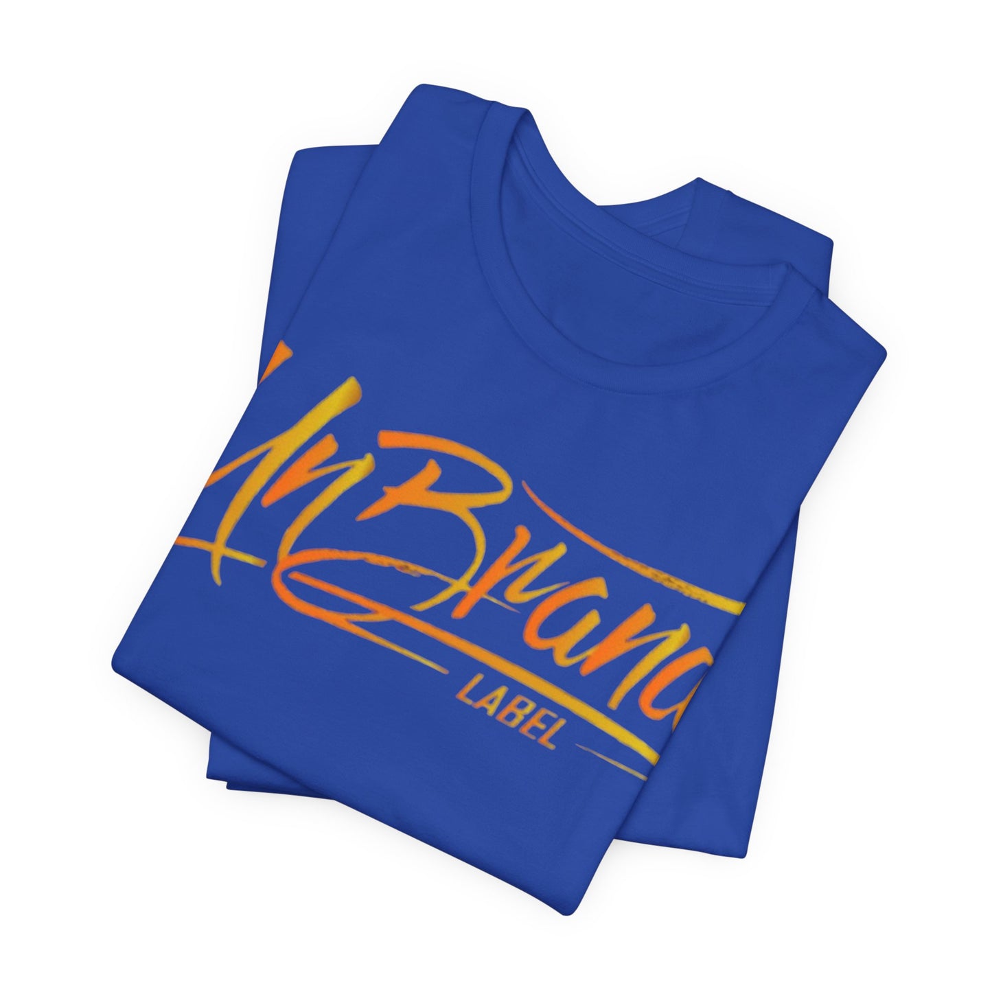 UnBrand Script Logo T-Shirt | Orange Brush Script Tee | Unisex