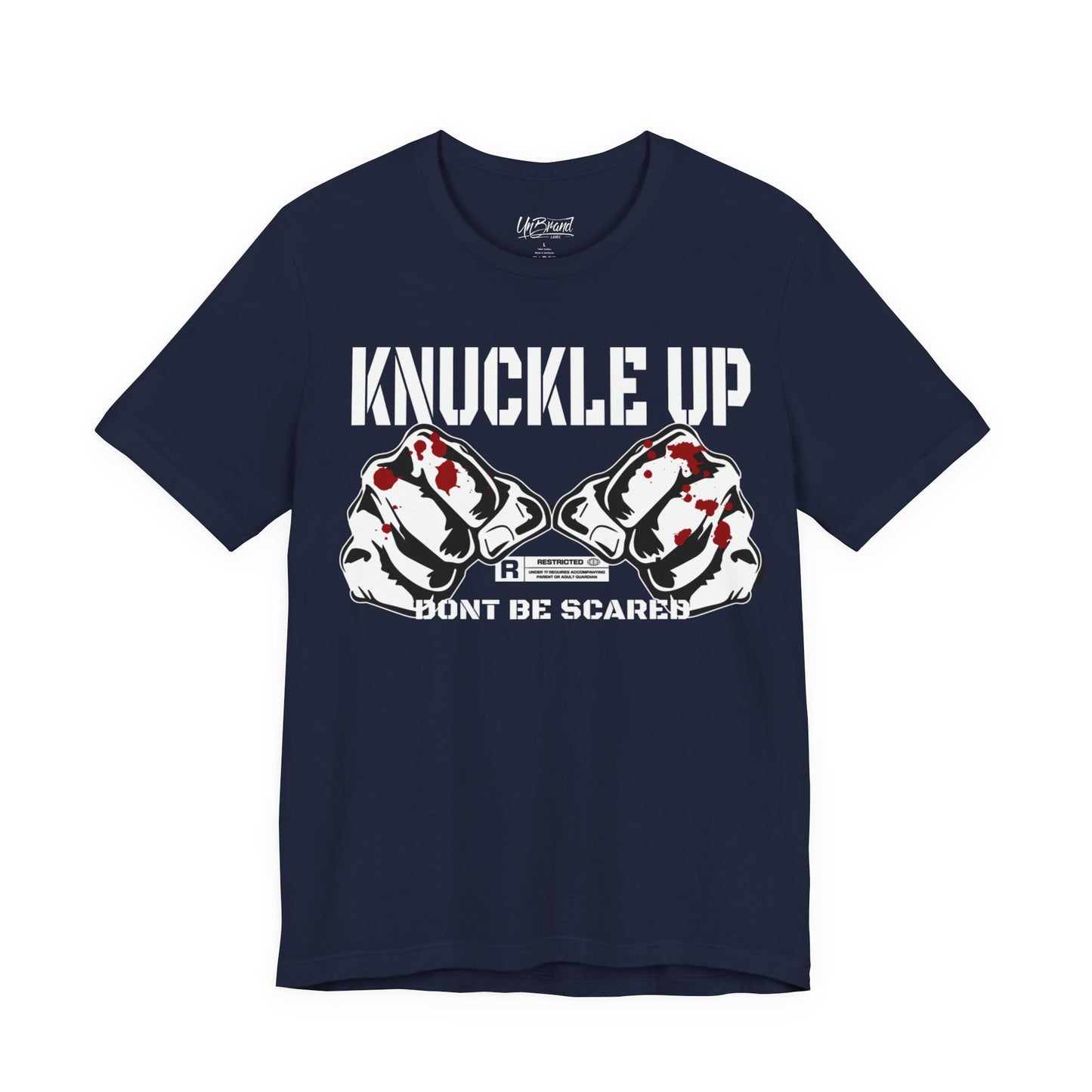 Knuckle Up fists graphic Tee | Don't Be Scared boxing design