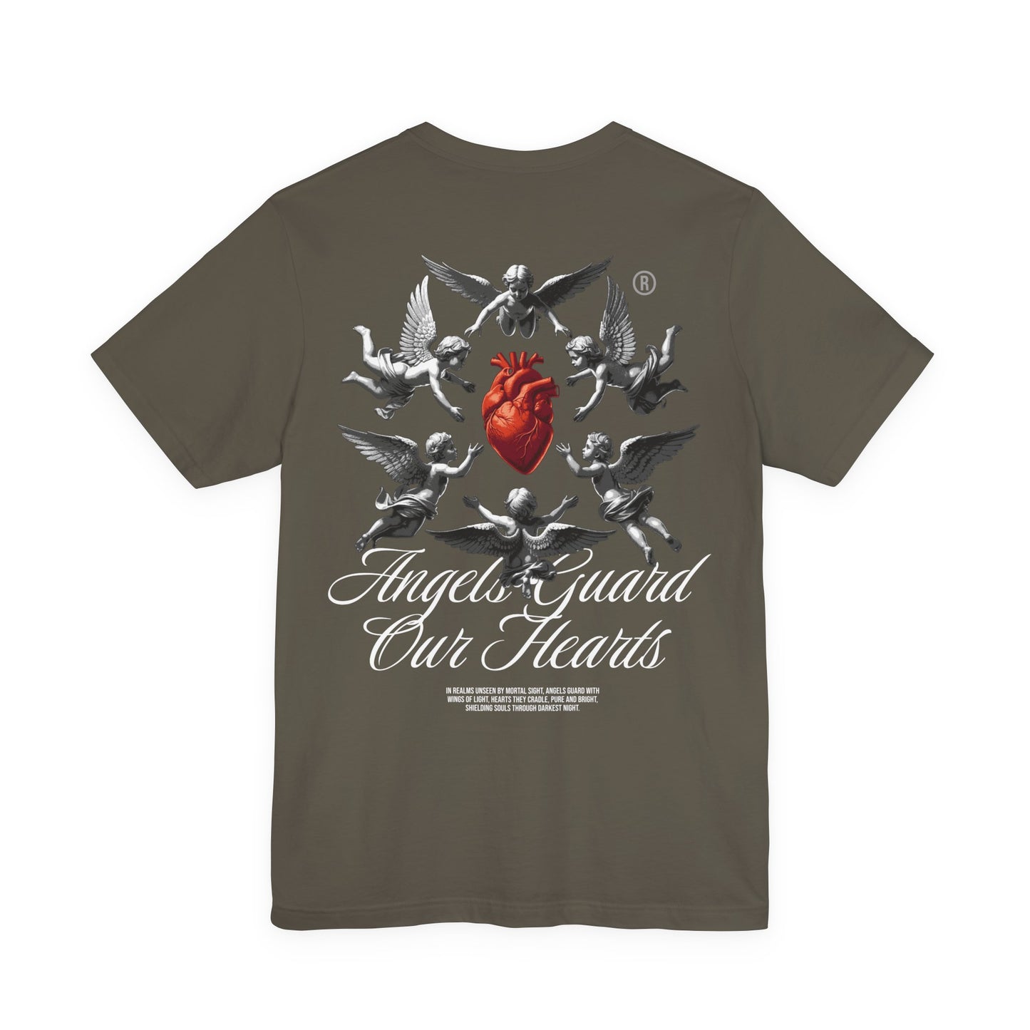 Heart on the front | Angel guard my heart on the back| graphic |Unisex