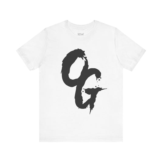OG Brushstroke Tee | Black Calligraphy Logo T-Shirt