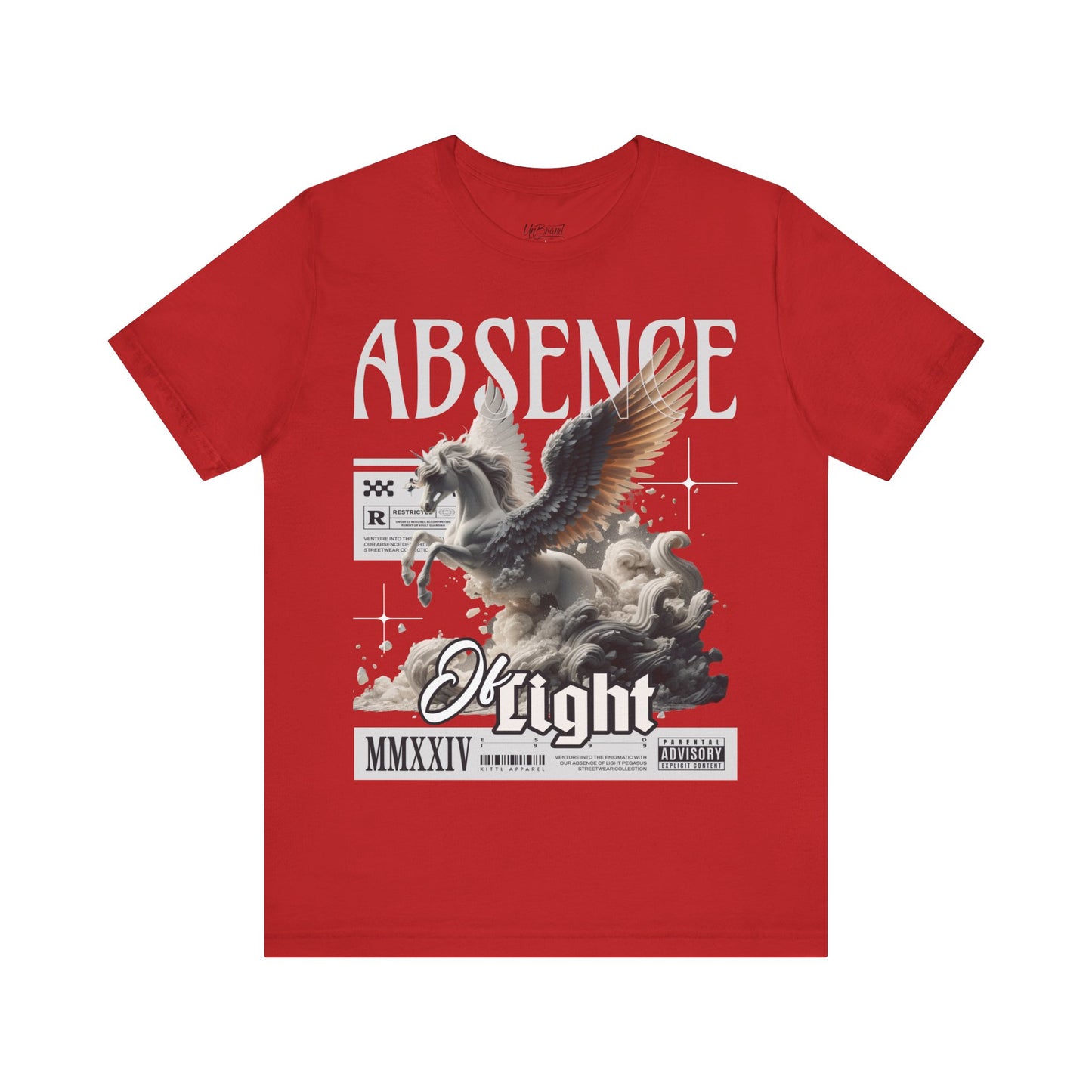 Pegasus Graphic Tee — 'Absence of Light' Vintage Mythic Horse T-Shirt