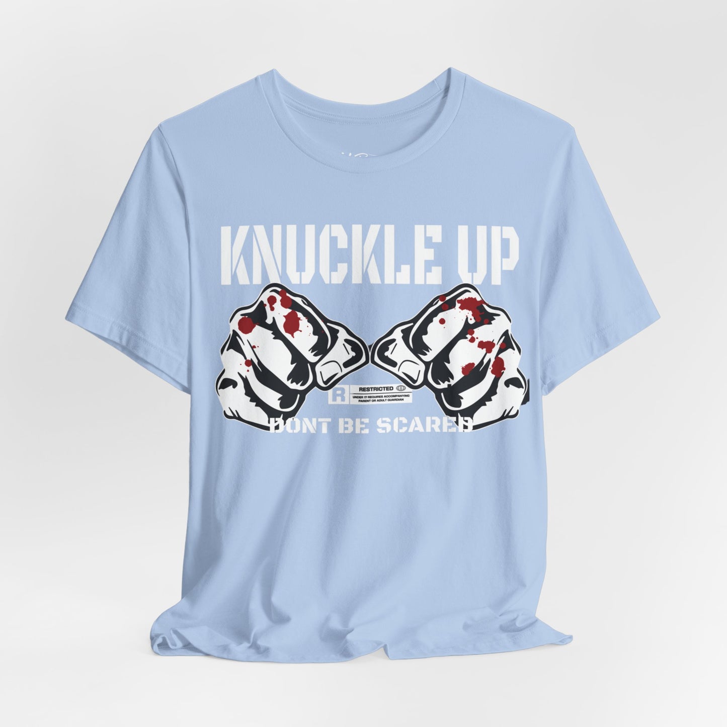Knuckle Up fists graphic Tee | Don't Be Scared boxing design