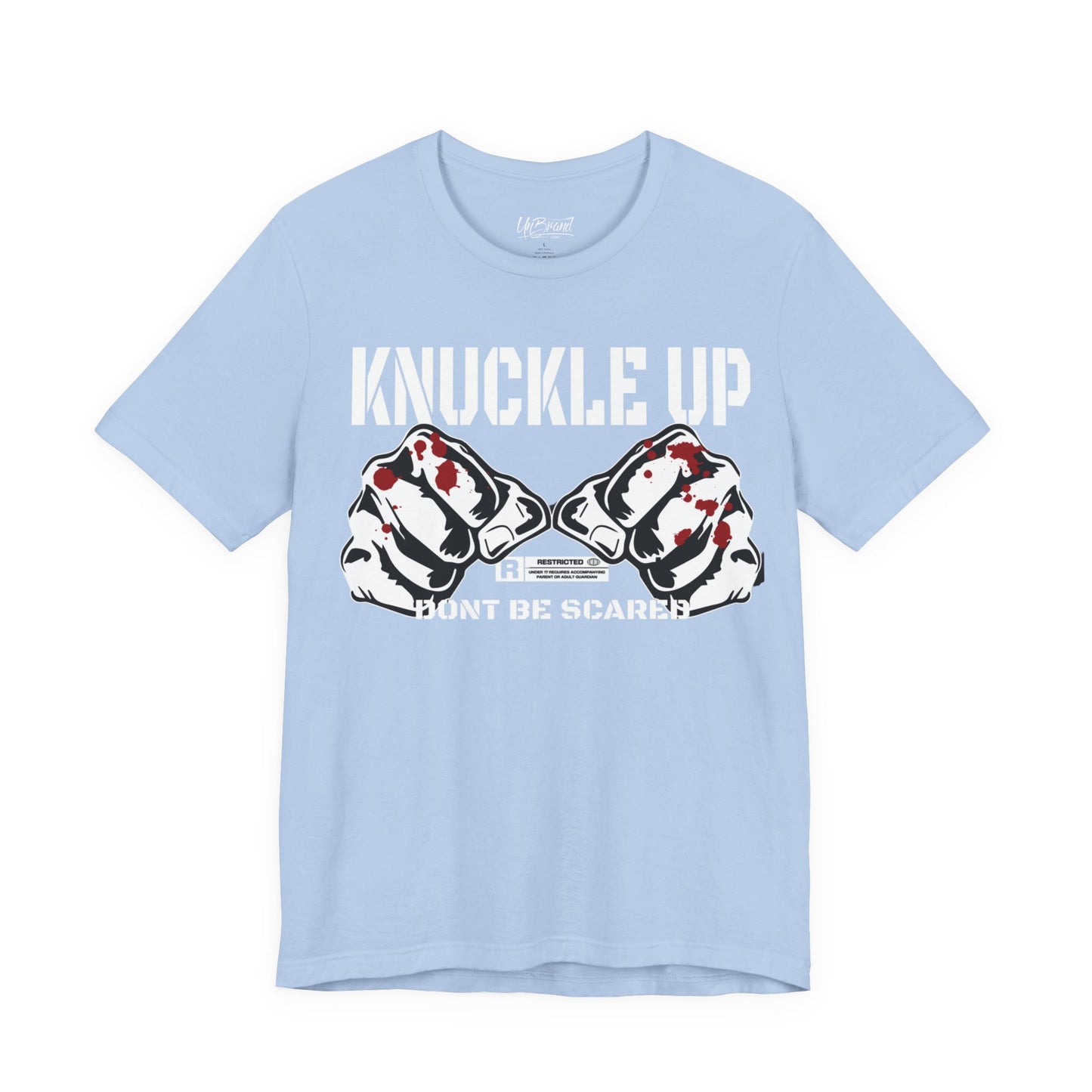 Knuckle Up fists graphic Tee | Don't Be Scared boxing design
