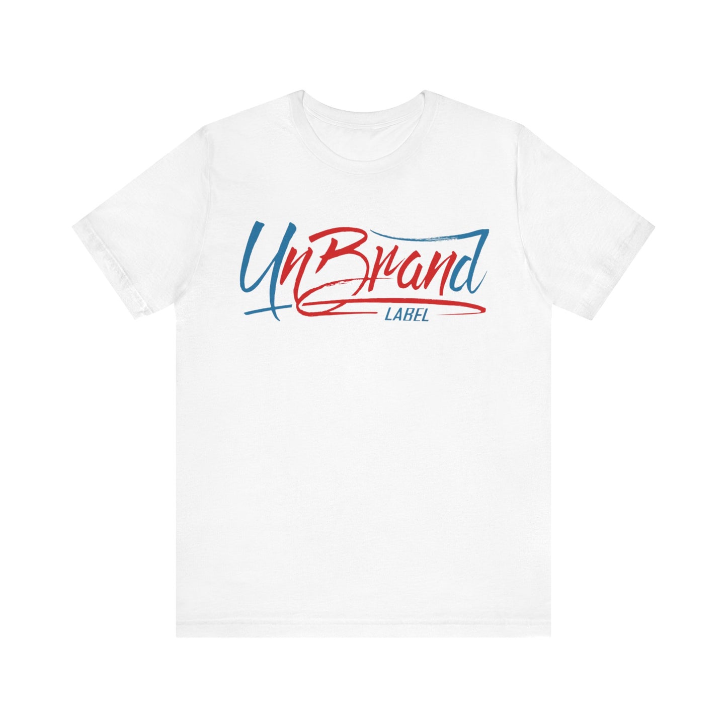 UnBrand Label Graphic Tee — Retro Script Logo T‑Shirt