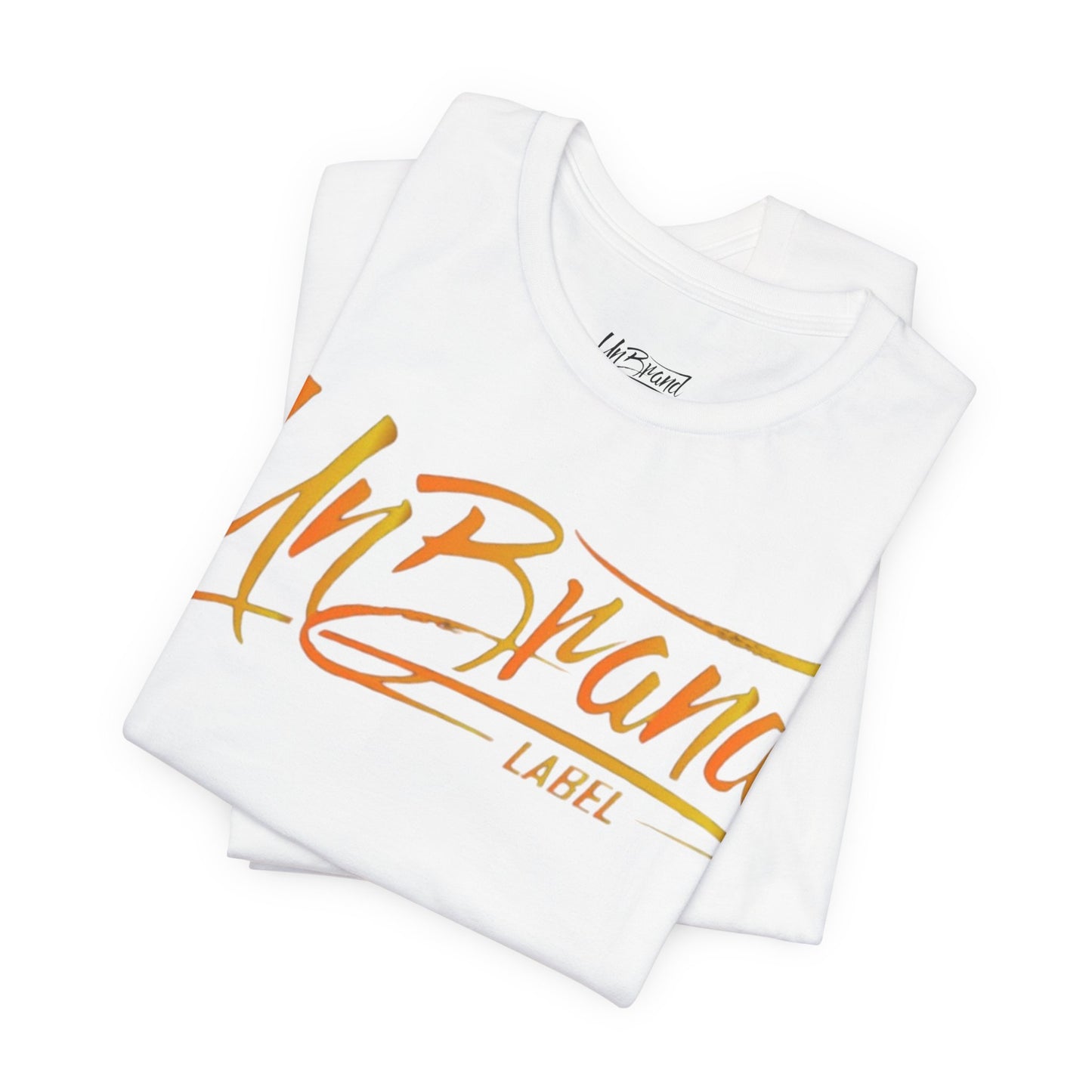 UnBrand Script Logo T-Shirt | Orange Brush Script Tee | Unisex