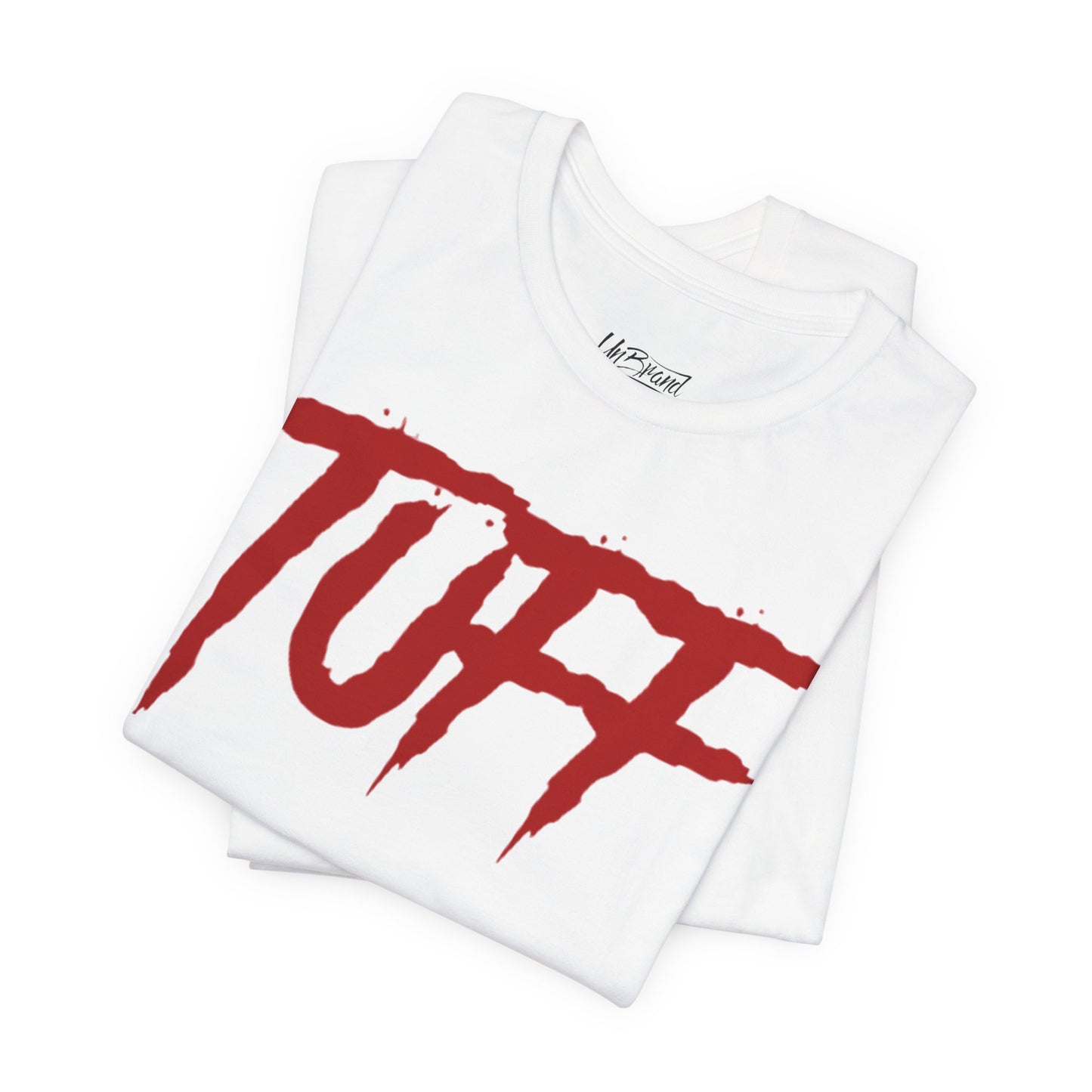 Tuff graphic tee | Bold red script logo t-shirt