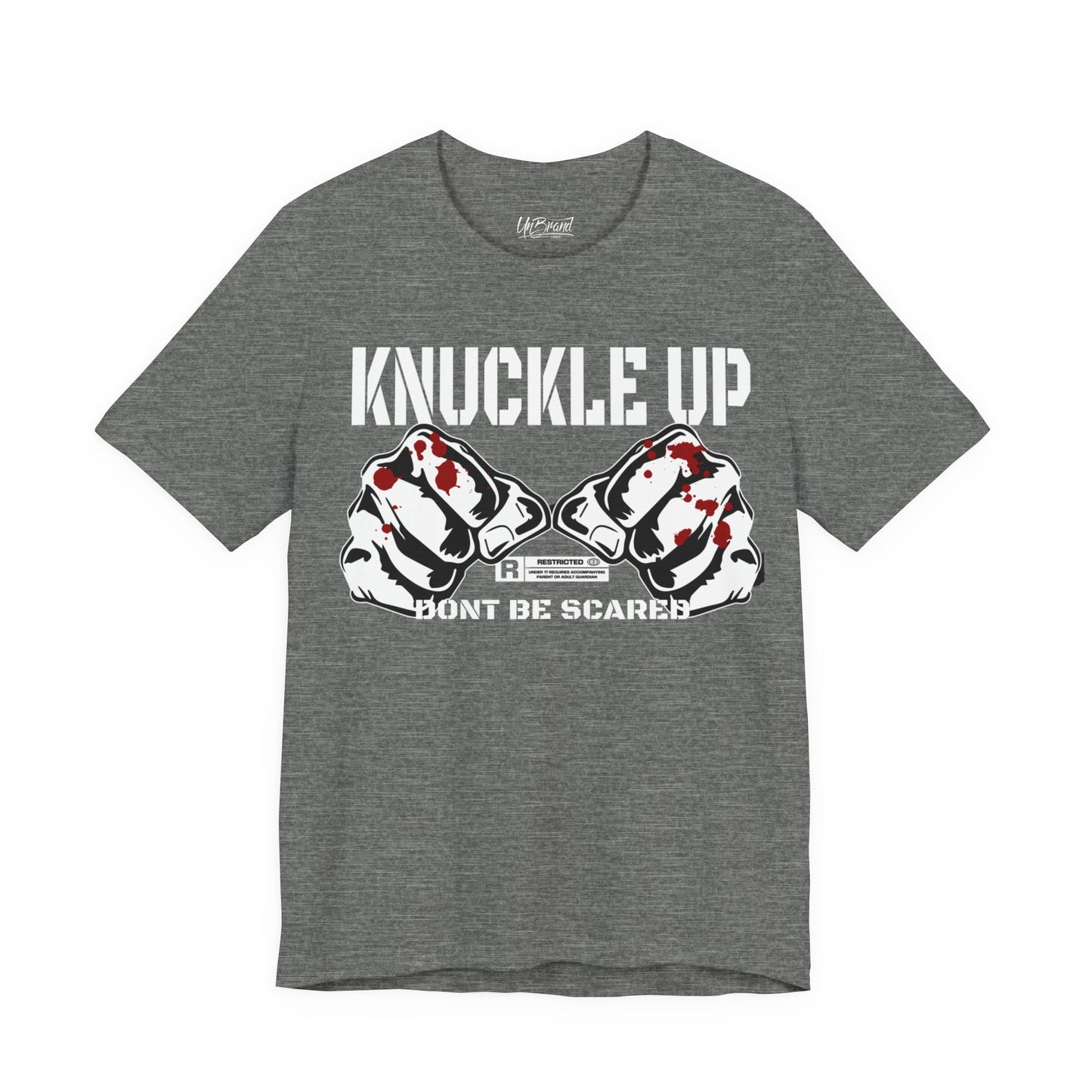 Knuckle Up fists graphic Tee | Don't Be Scared boxing design