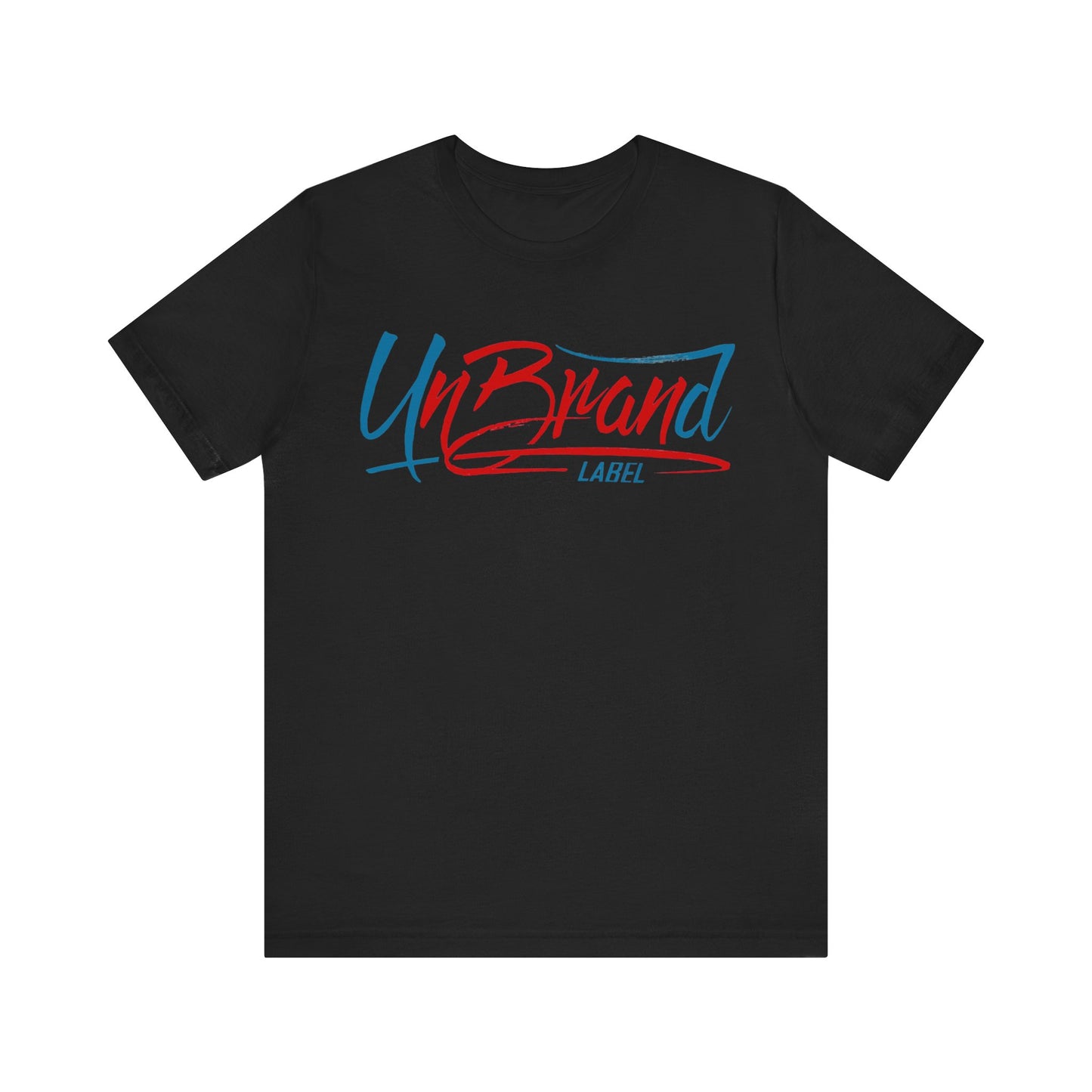 UnBrand Label Graphic Tee — Retro Script Logo T‑Shirt