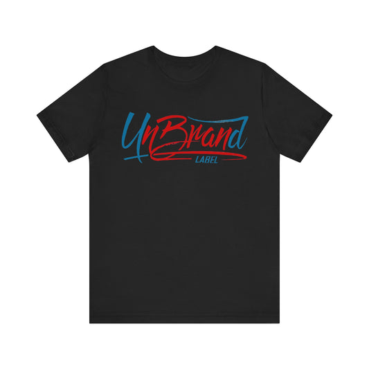UnBrand Label Graphic Tee — Retro Script Logo T‑Shirt
