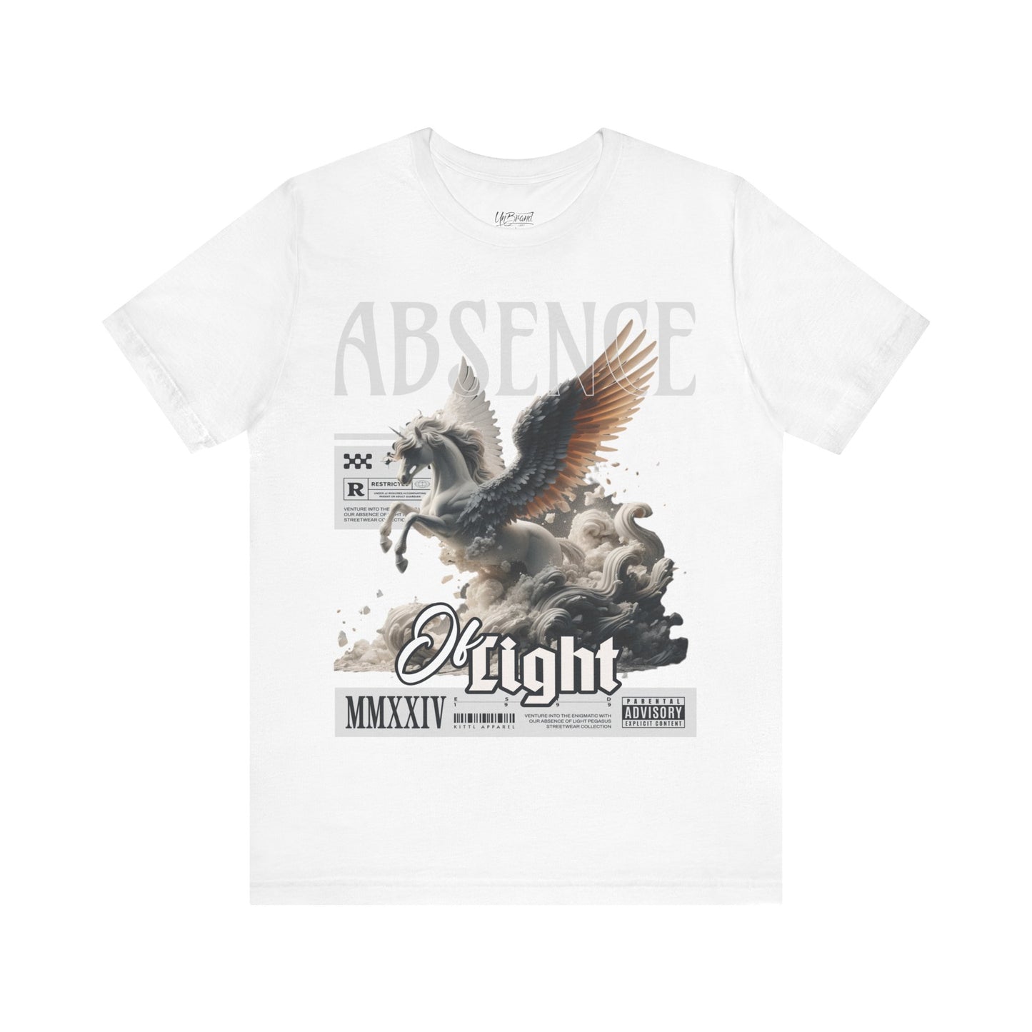 Pegasus Graphic Tee — 'Absence of Light' Vintage Mythic Horse T-Shirt